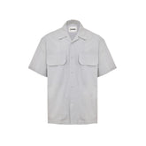 Jil Sander Blue Cotton Shortsleeve Shirt